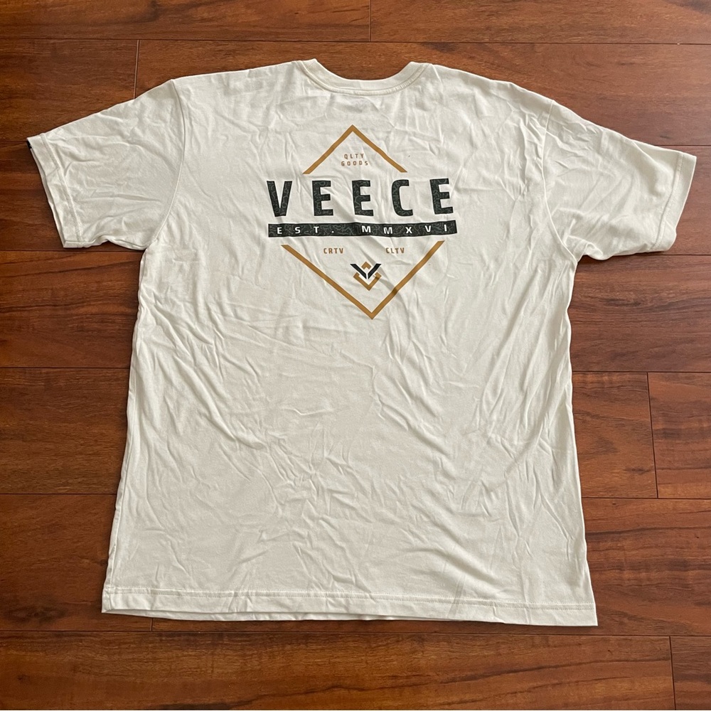NEW VEECE CREAM QUALITY GOODS T-SHIRT SZ 2XL XXL